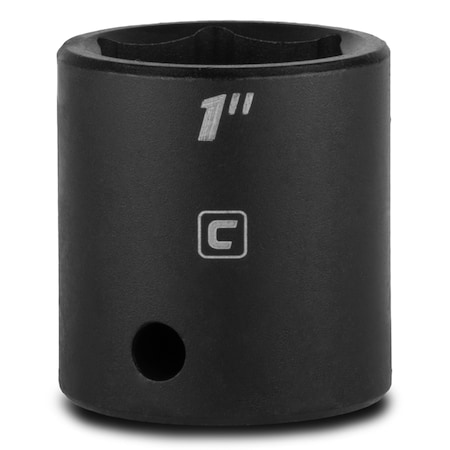 Capri Tools 1/2 in Drive 1 in 6-Point SAE Shallow Impact Socket 5-5061